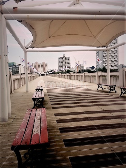 감성,울산,태화강,다리,휴식,울산광역시,태화동,풍경,강,도시,city,landscap,벤치,느낌,sensible,feeling,rest,힐링,healing,relaxation,색깔,색감,색채,coloroffeeling,의자,야외,아무도없는,쓸쓸한,외로운,빈의자,빈벤치,텅빈,조용한,고민,혼자생각하,사색,나무테라,나른한,재충전,목조바닥,태극기