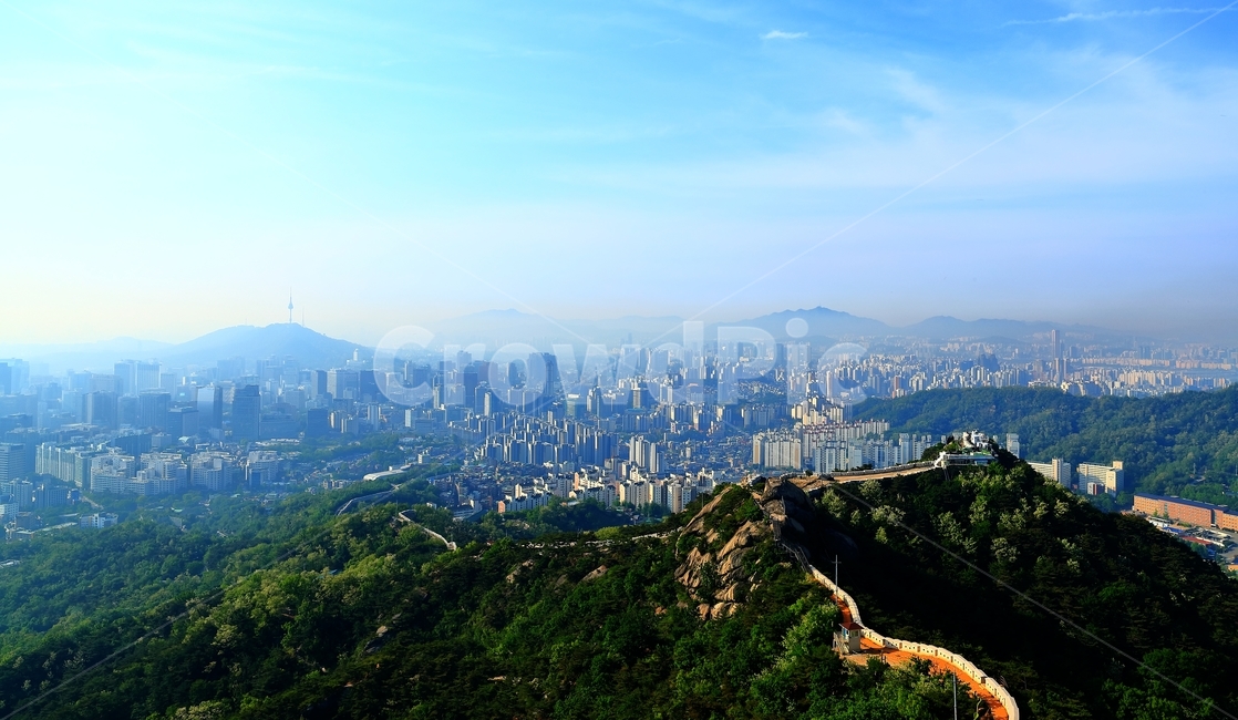 산,인왕산,도심,남산,타워,성곽,하늘,자연,풍경,nature,landscape,경치,outdoors,옥외,scenery