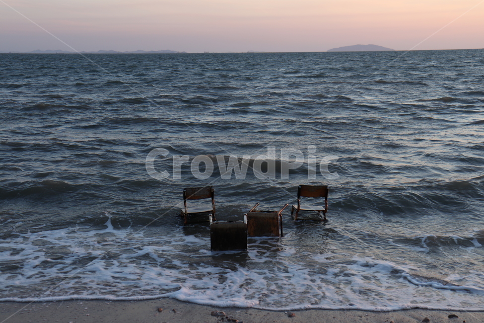 바다,노을,의자,파도,배경,자연,풍경,nature,landscape,sea,water,물,ocean,대양,outdoors,옥외