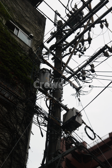 일본,풍경,도시,전신주,전선,복잡함,가로등,에너지산업,energy industry