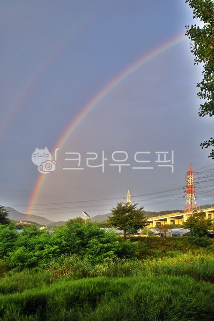 하늘,무지개,광학현상,쌍무지개,학의천,rainbow,의왕시,자연,파노라마,하천