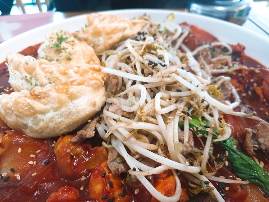 찜닭,먹방,만두,콩나무,야채