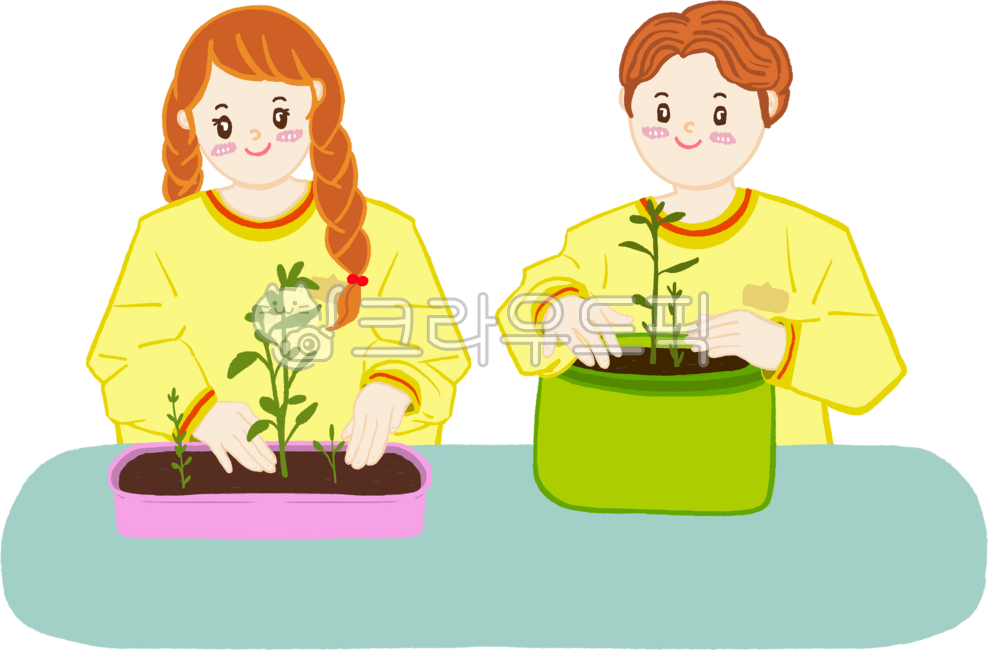 식물,화분,아이,유치원,초등학생,수업,키우기,자연,환경,환경보호,교육,수업중,나무심기,캠페인