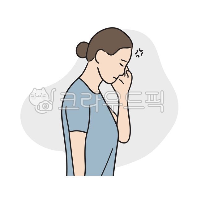 Illustration,Difficulty,Headache,Migraine,Health,Stress,Tired,Woman,Problem,Psychology,Mess,Worry,Anxiety,Mental Illness,Mental Health