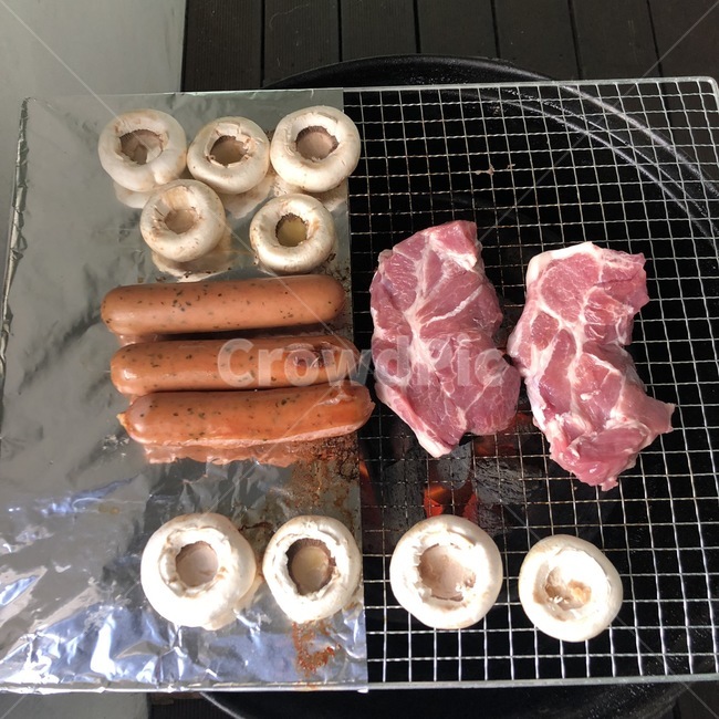 바비큐,바베큐,고기,소시지,버섯,음식,식재료,요리,food,cook,meal,dishes,food reserves,육류,고기,meat