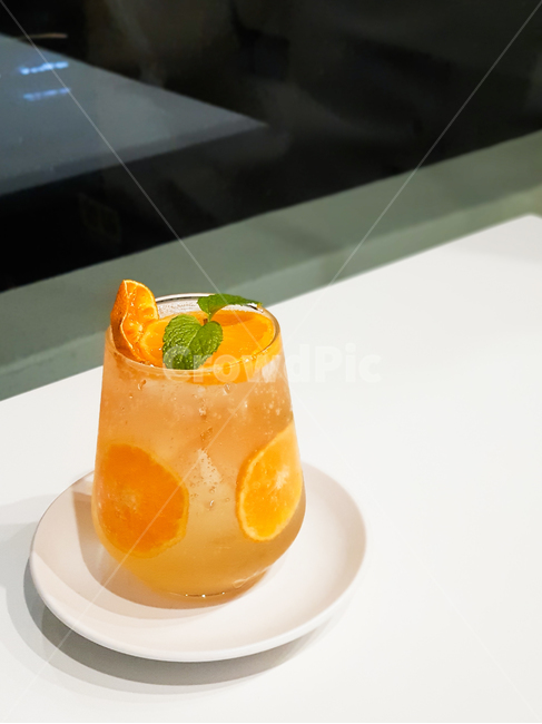 카페,에이드,오렌지,음료수,시원함,drink