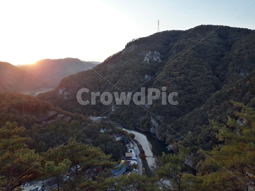 가을,계곡,산,산책,노을,자연,풍경,nature,landscape,mountain,outdoors,옥외,light,빛,flare,플레어
