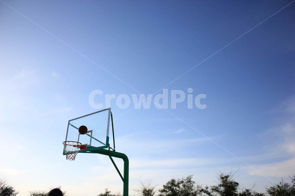하늘,sky,농구대,농구공,basketball,운동,감성,스포츠,레저,운동,sports,leisure,exercise