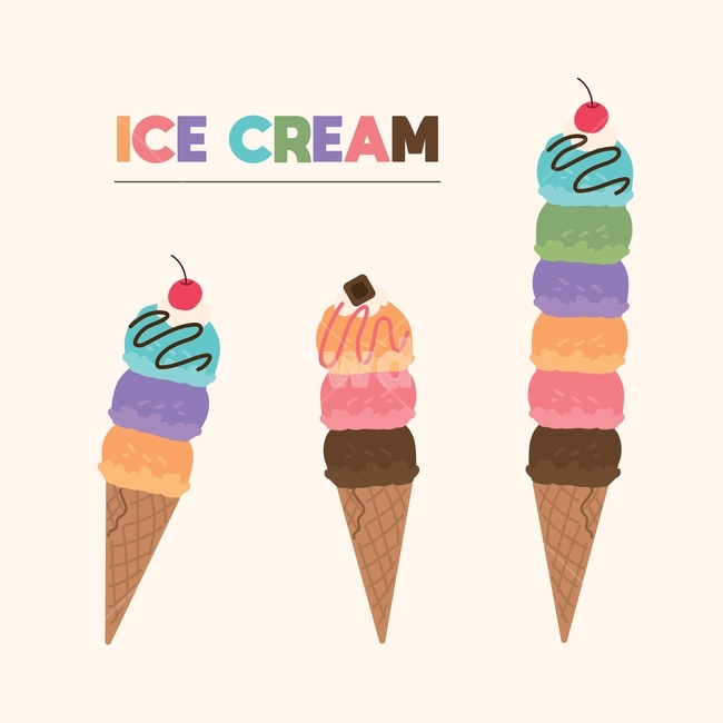 여름,간식,아이스크림,음식,콘,체리,달콤한,스위트,디저트,초콜렛,민트,딸기,녹차,벡터,일러스트,후식,그래픽,일러스트레이션,graphic,illustration