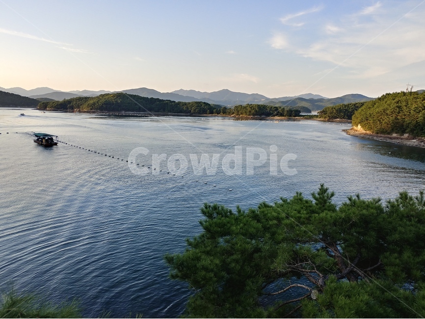 바다,남해바다,배,일몰,하늘,양식장,자연,풍경,nature,landscape,water,물,outdoors,옥외,land,땅