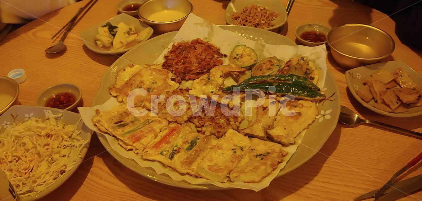 전,부침,한국,음식,food,kfood,한국적