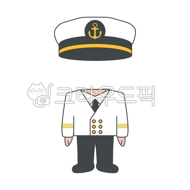 child captain,character,Character,children,illustration,Uniform,Captain,job,graphic,costume