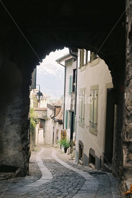 골목길,alley,아치문,archgate,터널,tunnel
