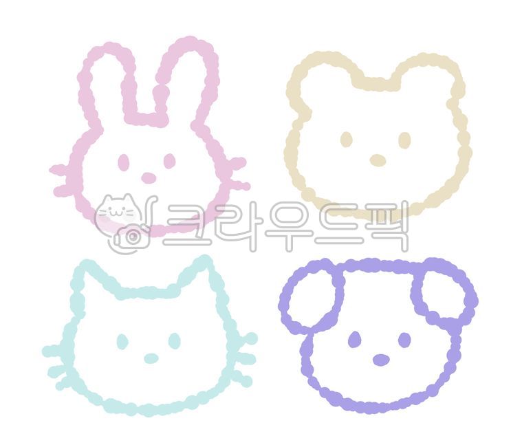 Decorating a diary,Good Note,icon,simple,Cute illustrations,rabbit,cat,bear,illust,animal pictures,hand drawing,sticker,cute animals,label,animal illustration,Kindergarten illustration,diary,Dakku,puppy,painting,Daycare illustration,animal,illustration,do