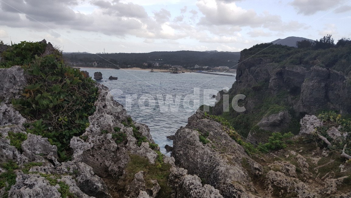 promontory,곶,cliff,낭떠러지,자연,nature,옥외,outdoors,바다,구름,하늘,절벽