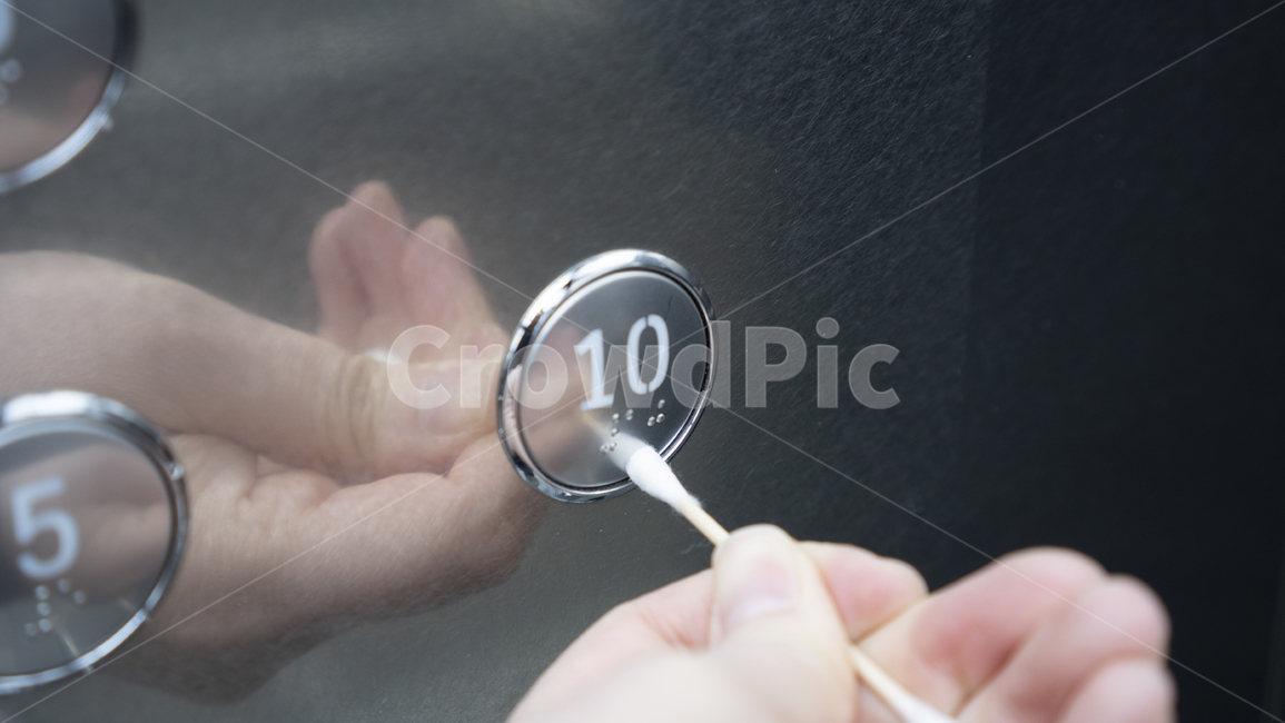 바이러스,엘리베이터,면봉,버튼,사람,손,hand,비감염,person,human,인간