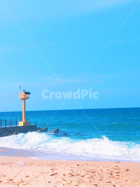 하늘,바다,푸른,모래,해안,물,자연,파랑,바닷가,해변,바다,beach,sea,등대,lighthouse