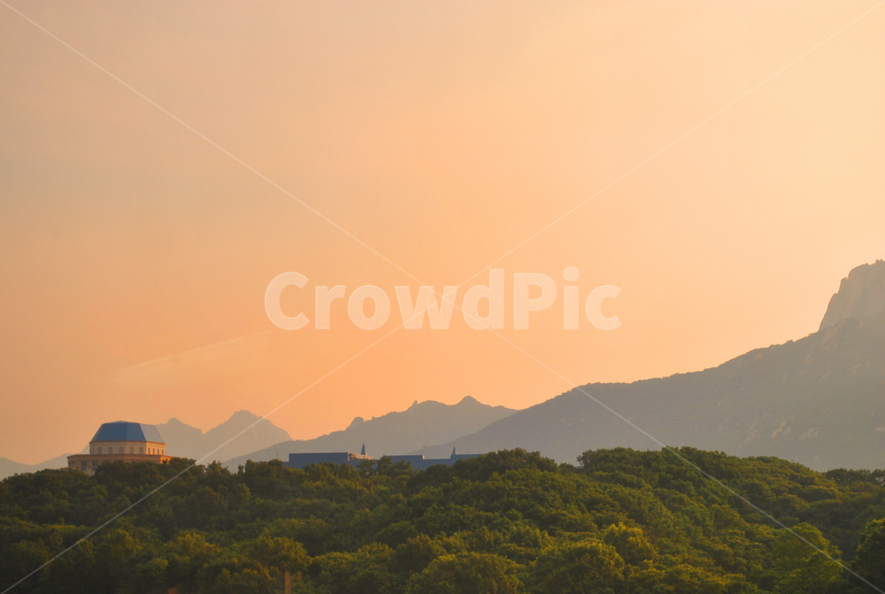 노을,해질녘,오후,저녁,오렌지색,sunset,dusk,afternoon,evening,orange,자연,풍경,nature,landscape,outdoors,옥외,mountain,산,mountain range,산맥