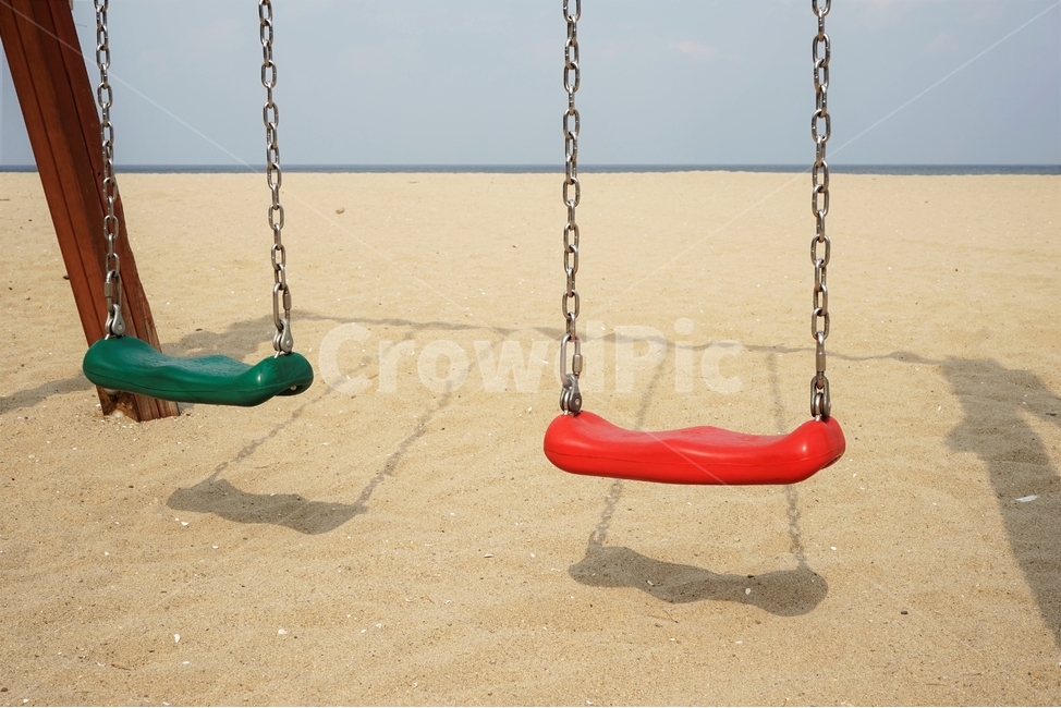 바다,낙산,해수욕장,모래사장,자연,그네,빨강,한가로움,감성,놀이공원,놀이동산,놀이터,amusement park,playground