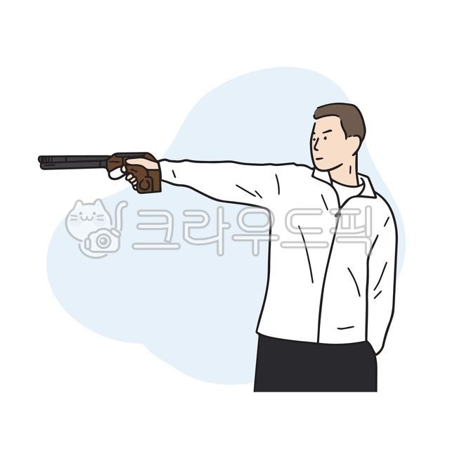 일러스트,사격,총,사격선수,올림픽,스포츠,슈팅,아시안게임,gun,국가대표