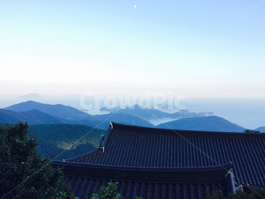 바다,구름,산,하늘,풍경,절,한옥,자연,풍경,nature,landscape,한국자연풍경,한국자연경관,korea nature landscape,outdoors,옥외,경치