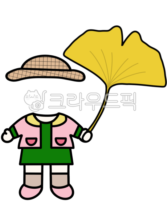 Ginkgo leaf illustration,ginkgo leaves,fallen leaves,Fallen leaves illustration,children,Fallen leaf synthesis,Ginkgo leaf synthesis,Autumn environment composition