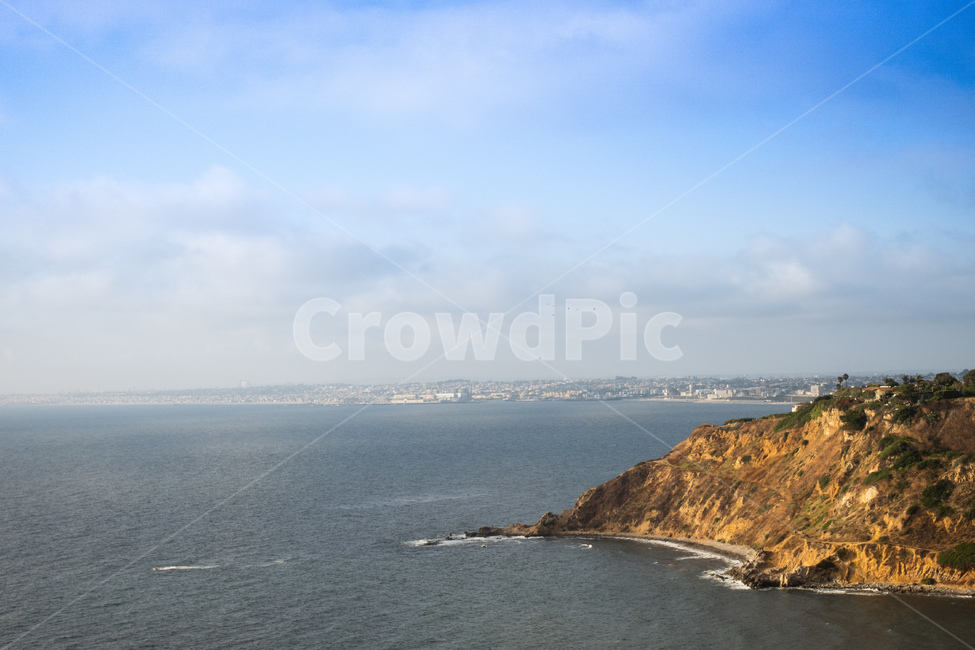 절벽,등대,바다,하늘,암벽,구름,해안,해변,노을,미국,롱비치