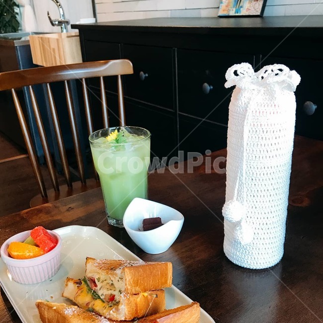 브런치,손뜨개텀블러커버,diy텀블러커버,화이트텀블러커버,힐링푸드