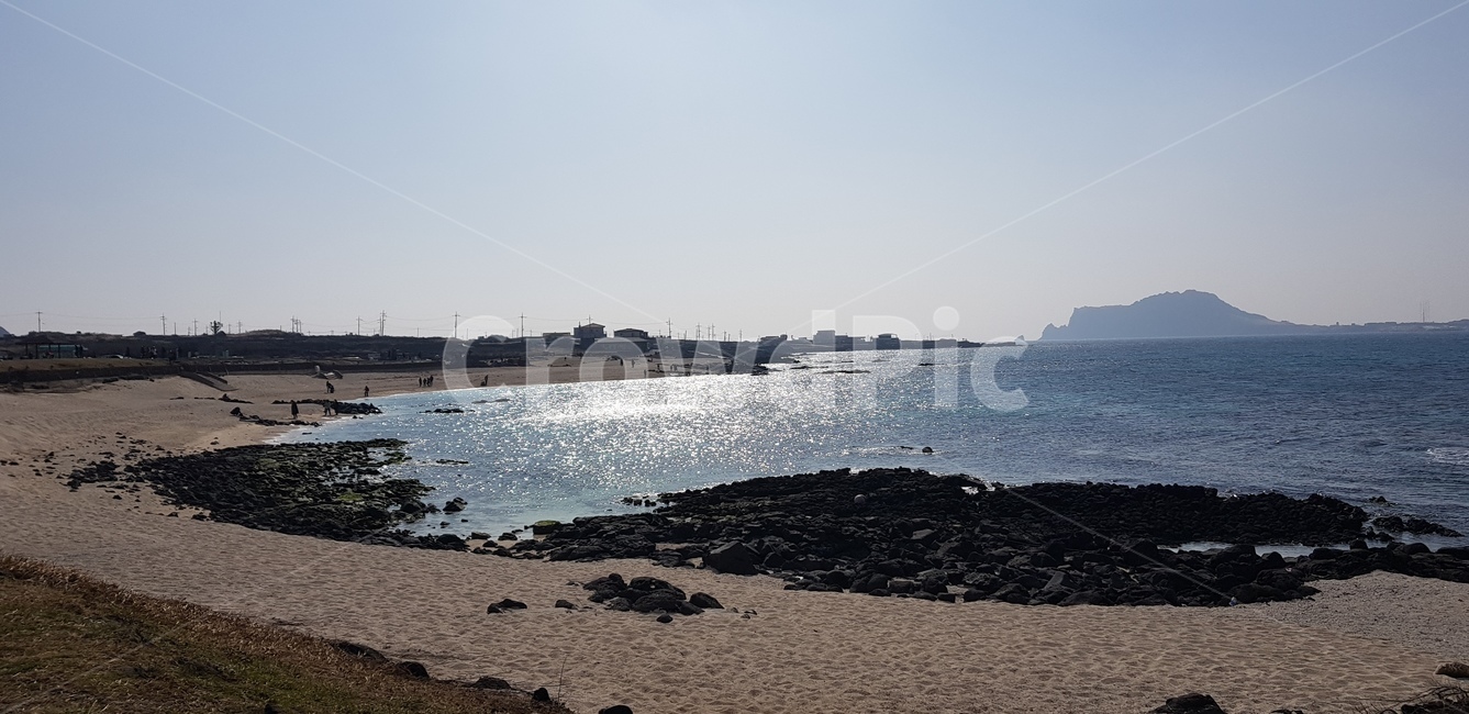 하늘,바다,모래,모래밭,구름,제주도,풍경,자연