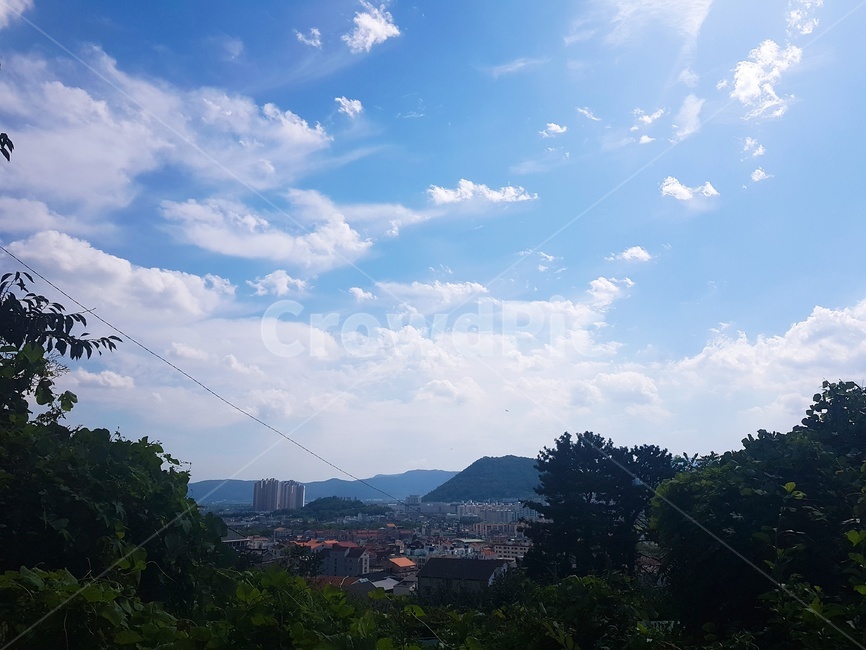 자연,구름,하늘,전망,도시,옥외,날씨,햇빛