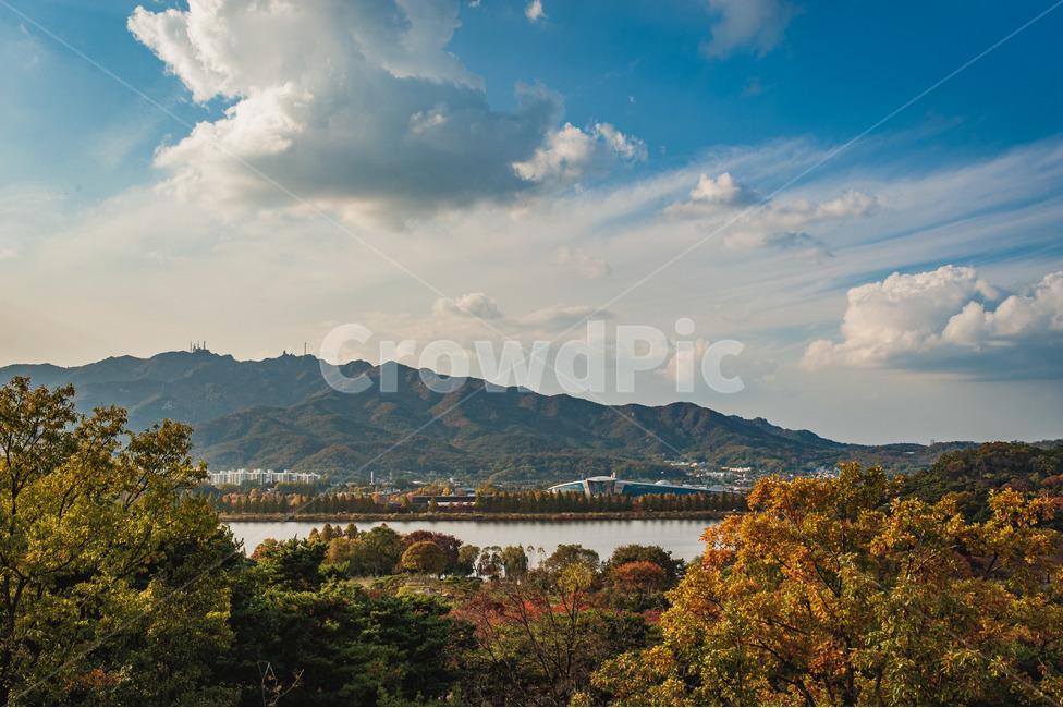 단풍,가을,하늘,구름,weather,날씨,nature,자연,cloud,옥외,outdoors,cumulus,적운,sky,mountainrange,산맥,mountain,산,풍경,가을,계절,fall,autumn,season,자연,풍경,nature,landscape