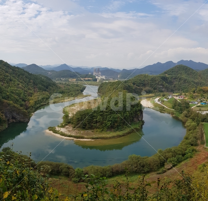 Seonam Village,forest,Drive course,journey,nature,Gangwondo,Korean Peninsula Topography,sky view,view,mountain,trip,sight,vacation,Tourist destination,river,Yeongwol,Places worth visiting