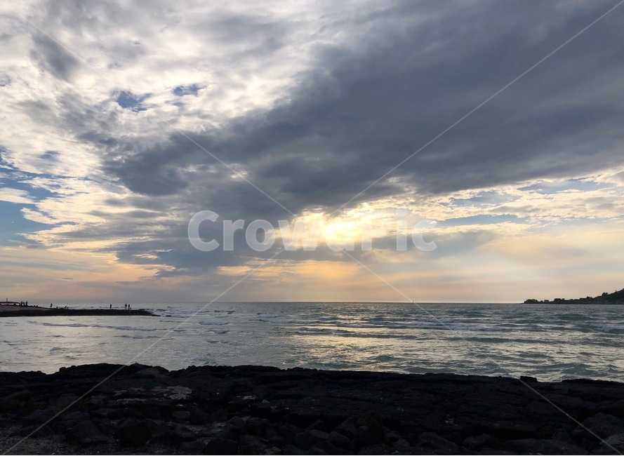 제주도,바다,노을,파도,구름,sea,자연,풍경,nature,landscape,outdoors,옥외