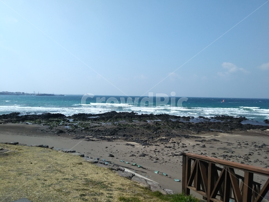 바다,하늘,sea,sky,나무울타리