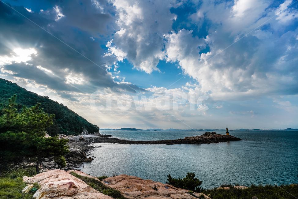 풍도,아침,바다,구름,풍경,자연,풍경,nature,landscape,promontory,곶,outdoors,옥외