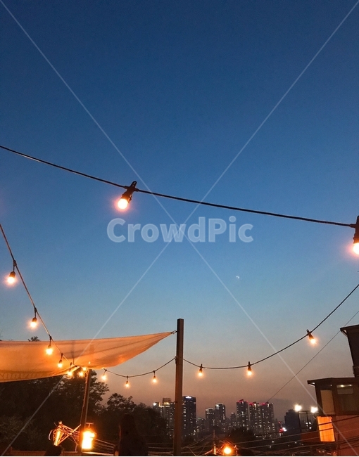 불빛,light,분위기,rooftop,하늘,조명,해질녘,view,저녁