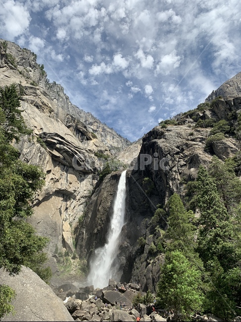 요세미티,산,구름,nature,자연,water,waterfall,폭포,river