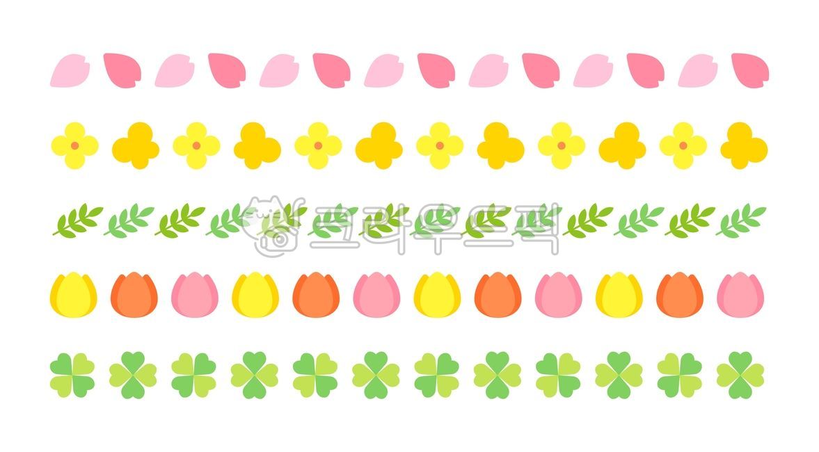 Tulip,cherryblossom,simple,buds,april,spring,rapeflower,bloom,tile,decoration,element,border,floral,shape,clover,decorative,creative,background,plant,geometric,card,colorful,frame,Cherry Blossom,clipart,color,Element,pattern,icon,isolated,March,cute,petal
