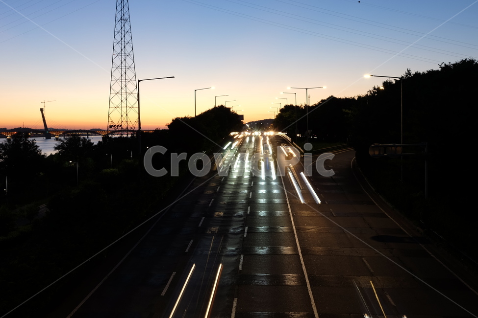 도로,road,한강,야경,야간주행,해질녘
