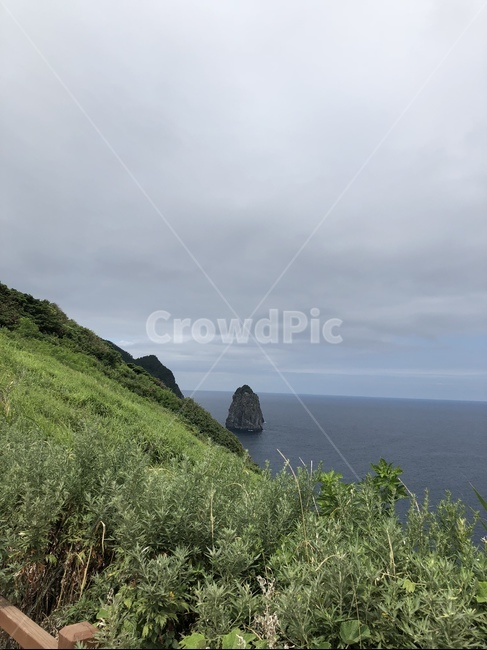 울릉도,바다,하늘,섬,바위,자연,풍경,nature,landscape,outdoors,옥외,promontory,곶,land,땅,shoreline,해안선,water,물