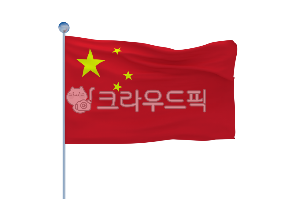 중국국기,오성홍기,중국,국기,flag,상징,휘날리는,펄럭이는,애국심,깃발,배경,기념일,anniversary,누끼