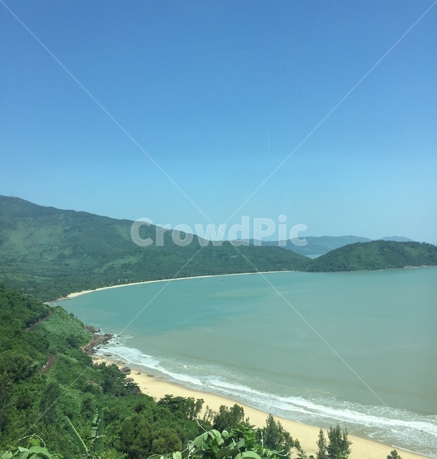 풍경,전경,바다,해변,산,하늘,맑음,자연,베트남,하노이,자연,풍경,nature,landscape,land,땅,outdoors,옥외,ocean,대양,sea,water,물,shoreline,해안선,coast,연안