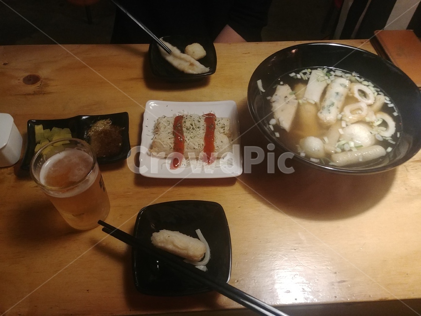 어묵,우동,퇴근,맥주,식사