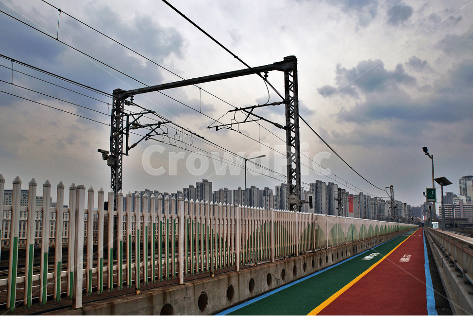 잠실,한강,잠실철교,인도,지하철,케이블,전깃줄,도시,풍경,city,landscape,한국도시풍경,한국도시경관,korea cityscape