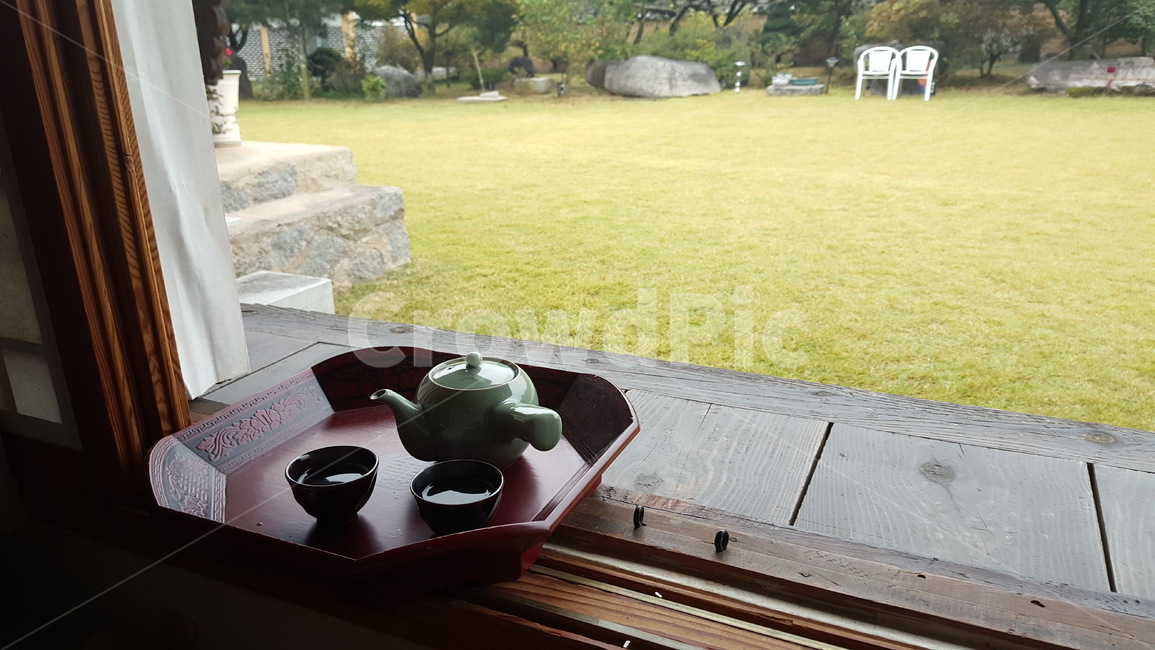 다도,찻잔,잔디,고택,마루,아침,감성,편안