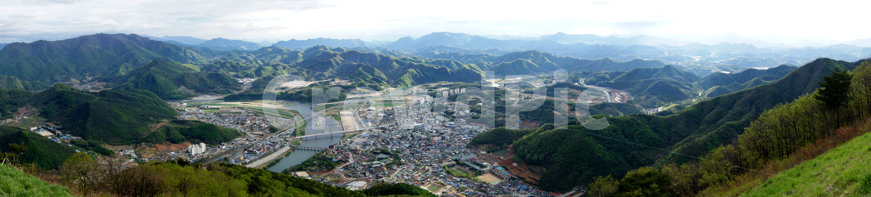 영월파노라마,파노라마,영월,영월전경,산,강원도,산그림자