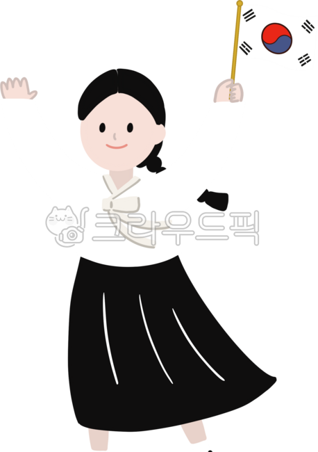 Independence movement,March 1st,Taegeukgi,people,Yu Gwan-sun,Yu Gwan-sun martyr,cheers,girl,Hanbok,Korea,independence,cheers,Liberation Day illustration,Liberation Day,Korean independence,student