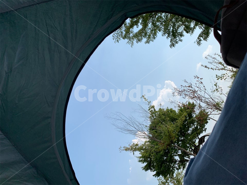 텐트,캠핑,글램핑,캠프,camping,자연,하늘,맑음,텐트안