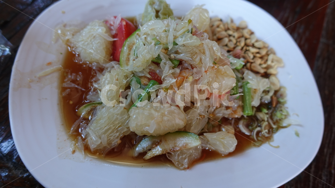 food,음식,쏨땀,자몽,자몽쏨땀,태국음식