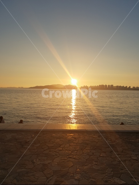 바다,노을,하늘,태양,sun,light,빛,sunlight,outdoors,옥외,햇빛
